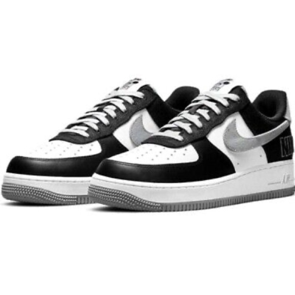 Nike Air Force 1 07 EMB Raiders Black Men's Size 6.5 Women size 8.5